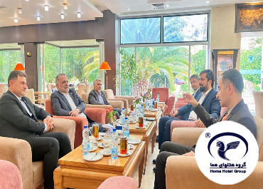 نشست مدیر عامل محترم گروه هتلهای هما با مدیر کل دفتر ایران ایر در استان فارس